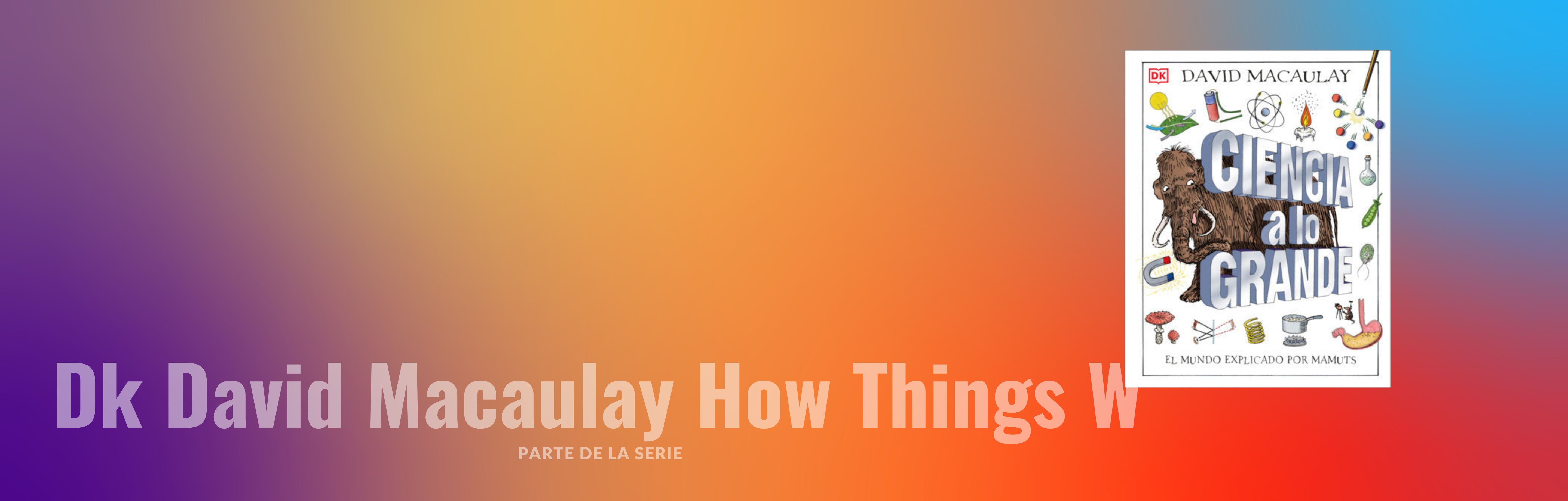 DK DAVID MACAULAY HOW THINGS W