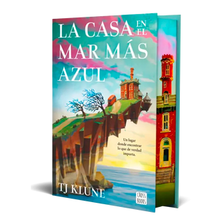 La casa en el mar más azul