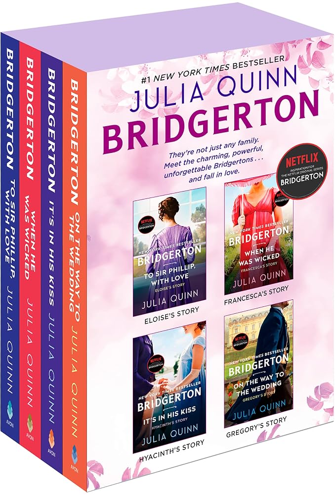 Bridgerton Boxed Set 5-8: To Sir Phillip, With Love / When He Was Wicked / It’s in His Kiss / On the Way to the Wedding cover image
