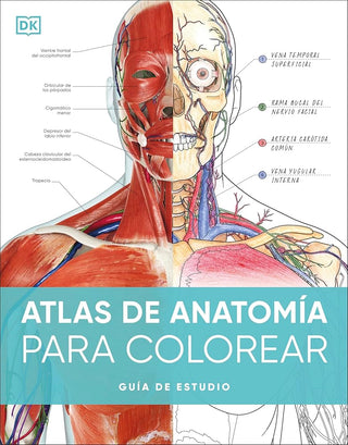 Atlas de anatomía para colorear: Guía de estudio cover image