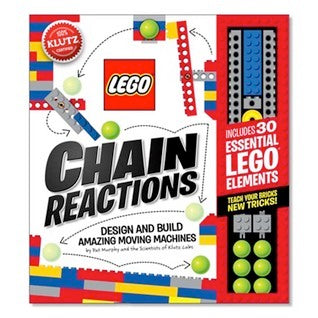 LEGO Chain Reactions (Klutz Science/STEM Activity Kit), 9" Length x 1.06" Width x 10" Height cover image
