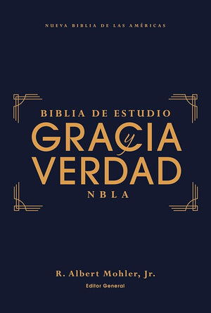 NBLA Biblia de Estudio Gracia y Verdad, Tapa Dura, Interior a dos colores (Spanish Edition)