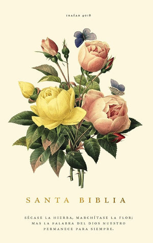 RVR60, Santa Biblia, Premio y Regalo, Letra grande, Tapa dura, Floral, Palabras de Jesús en Rojo, Comfort Print (Spanish Edition)