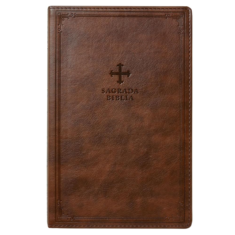 Biblia Católica, Tamaño personal, Leathersoft, Café, Comfort Print (Spanish Edition) cover image