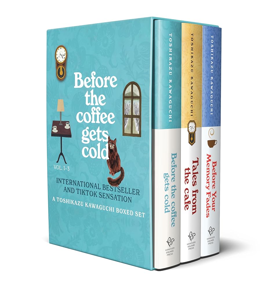 Before the Coffee Gets Cold 3-Book Box Set: A Heartfelt Novel Exploring Regret, Redemption and Closure From a Magical Café (Toshikazu Kawaguchi) cover image