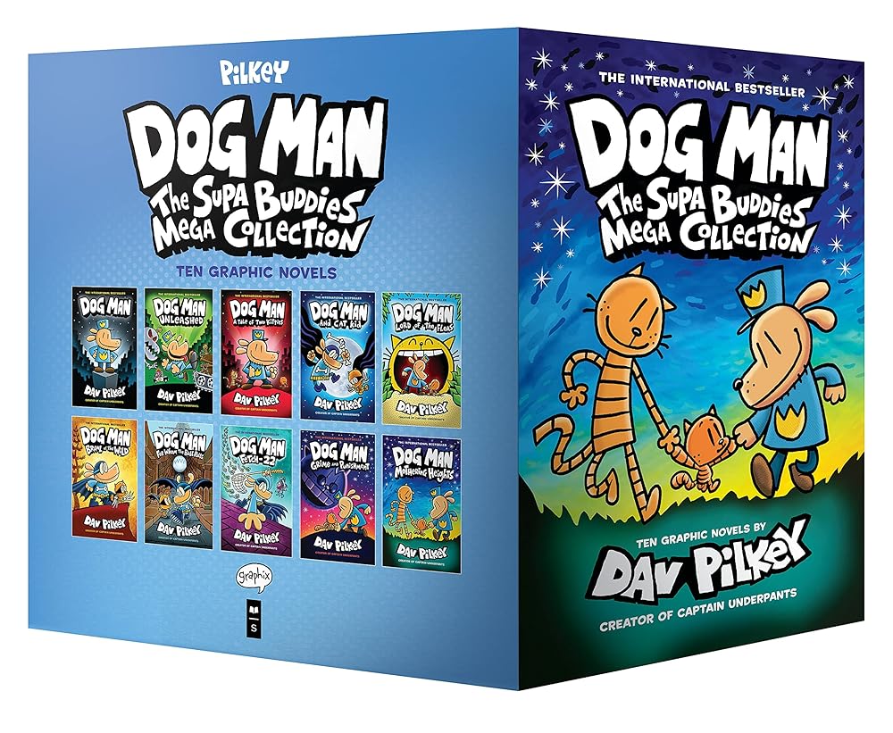 Dog Man: The Supa Buddies Mega Collection: From the Creator of Captain Underpants (Dog Man #1-10 Box Set) cover image