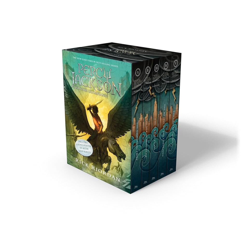 Percy Jackson and the Olympians 5 Book Paperback Boxed Set (w/poster) cover image