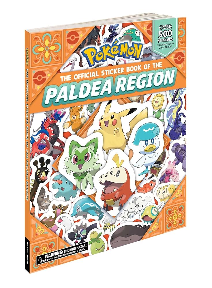 Pokémon The Official Sticker Book Of The Paldea Region (Pokemon Pikachu Press) cover image