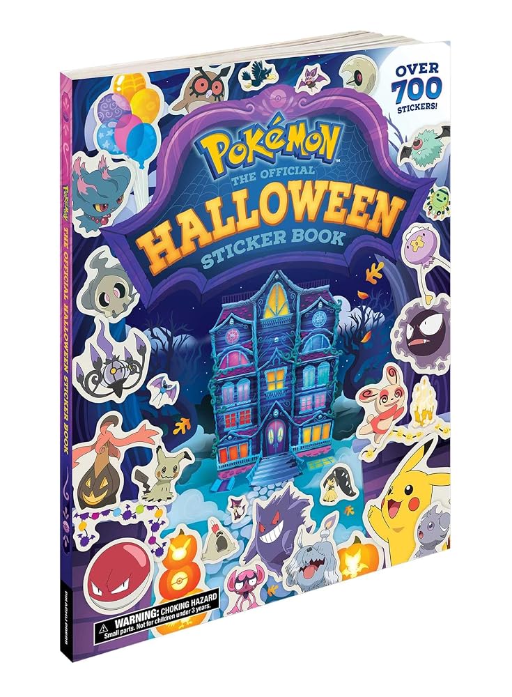 Pokémon Halloween: The Official Sticker Book: Over 700 Stickers! cover image