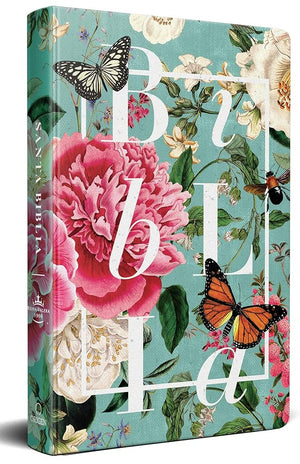 Biblia RVR 1960 letra grande tamaño manual, tapa dura Jardin de flores / Spanish Bible RVR 1960 Handy Size Large Print Hardcover Garden of Flowers