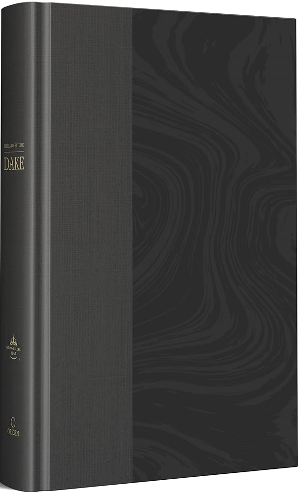 RVR 1960 Biblia de estudio Dake, tamaño grande, Tapa dura, Negra / Spanish RVR 1960 Dake Study Bible, Large Size, Black Hardcover cover image