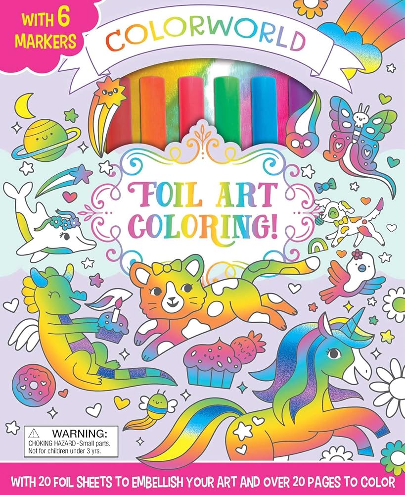 ColorWorld: Foil Art Coloring!: With 20 Foil Sheets to Embellish Your Art and Over 20 Pages to Color cover image