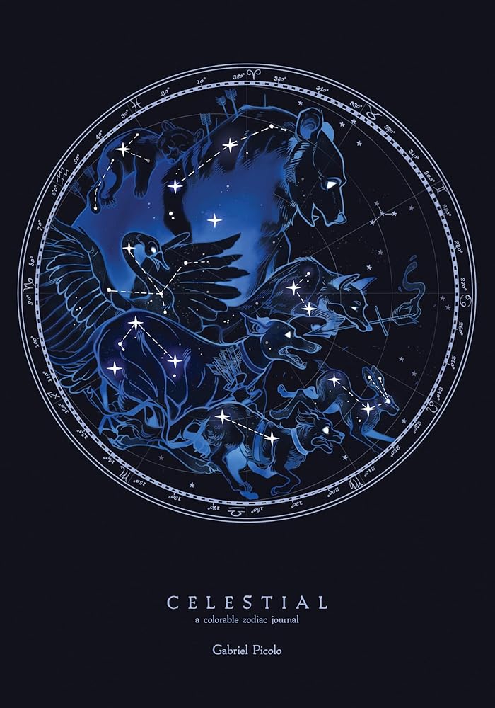 Celestial: A Colorable Zodiac Journal cover image