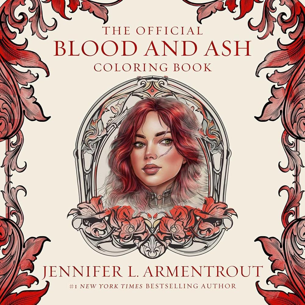 The Official Blood and Ash Coloring Book cover image