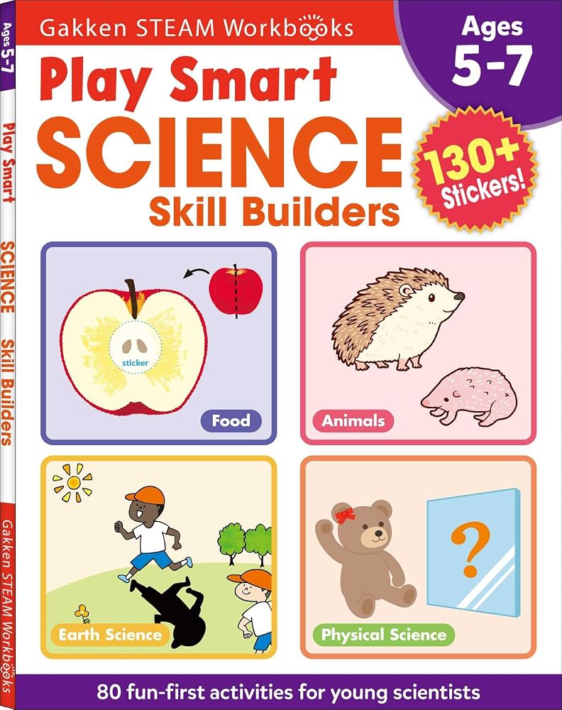 Play Smart Science Skill Builders: For Ages 5-7 (Gakken STEAM Workbooks) cover image