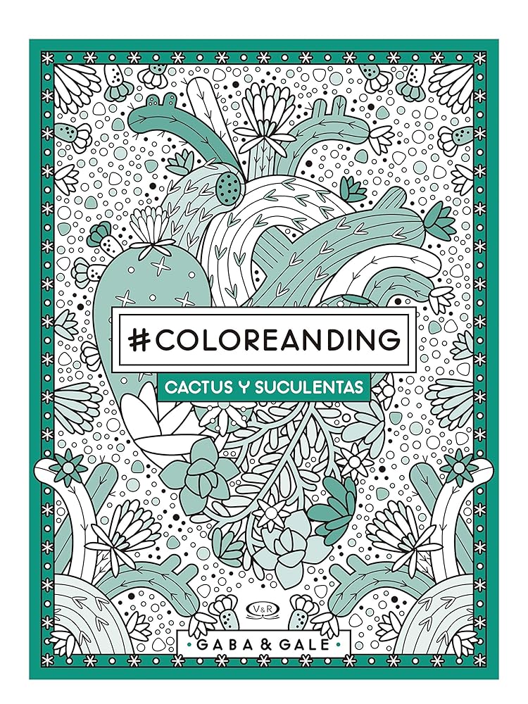 #COLOREANDIG CACTUS Y SUCULENTAS