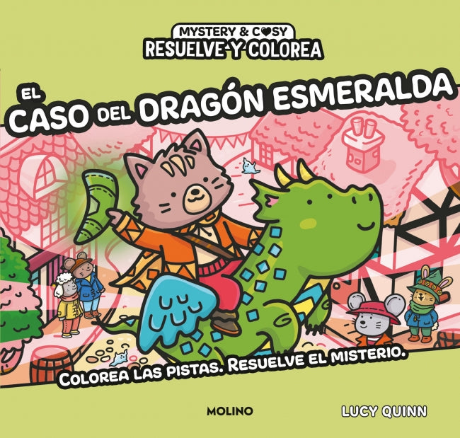 Resuelve y colorea - El caso del dragón esmeralda