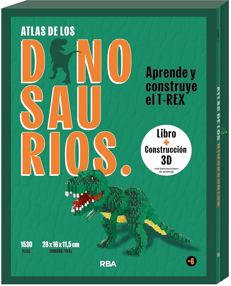 Atlas de los dinosaurios: Construye el T-REX (Infantil) cover image