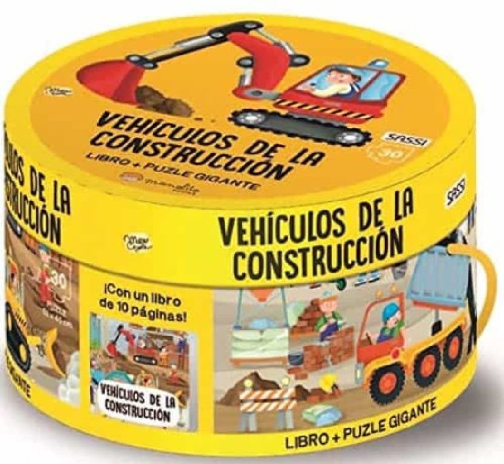 Cajas redondas. Vehículos de la construcción. Edic. ilustrado (Español)