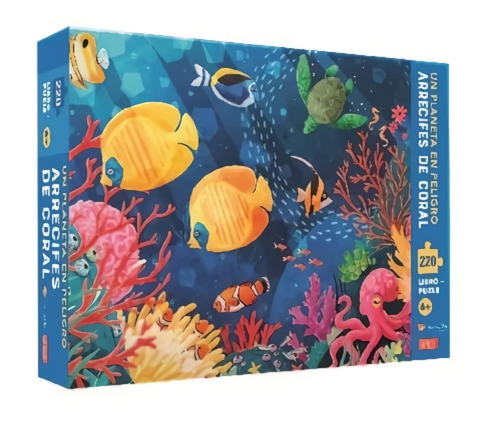 Arrecife de coral. 220 piezas. Con puzzle. Edic. lustrado (español)