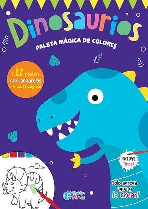 Dinosaurios (Libro de Acuarelas) (Paleta Mágica de Colores)
