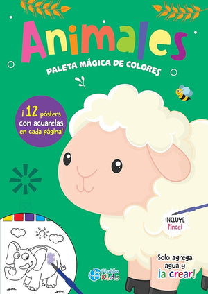 Animales (Libro de Acuarelas) (Paleta Mágica de Colores)