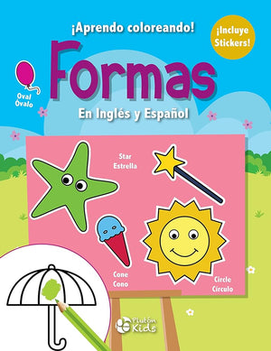Formas: En Inglés y Español (¡Aprendo Coloreando!)