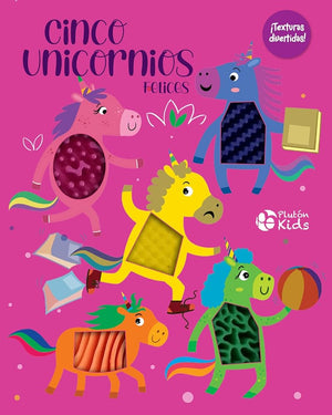 Cinco Unicornios Felices (¡Texturas Divertidas!)