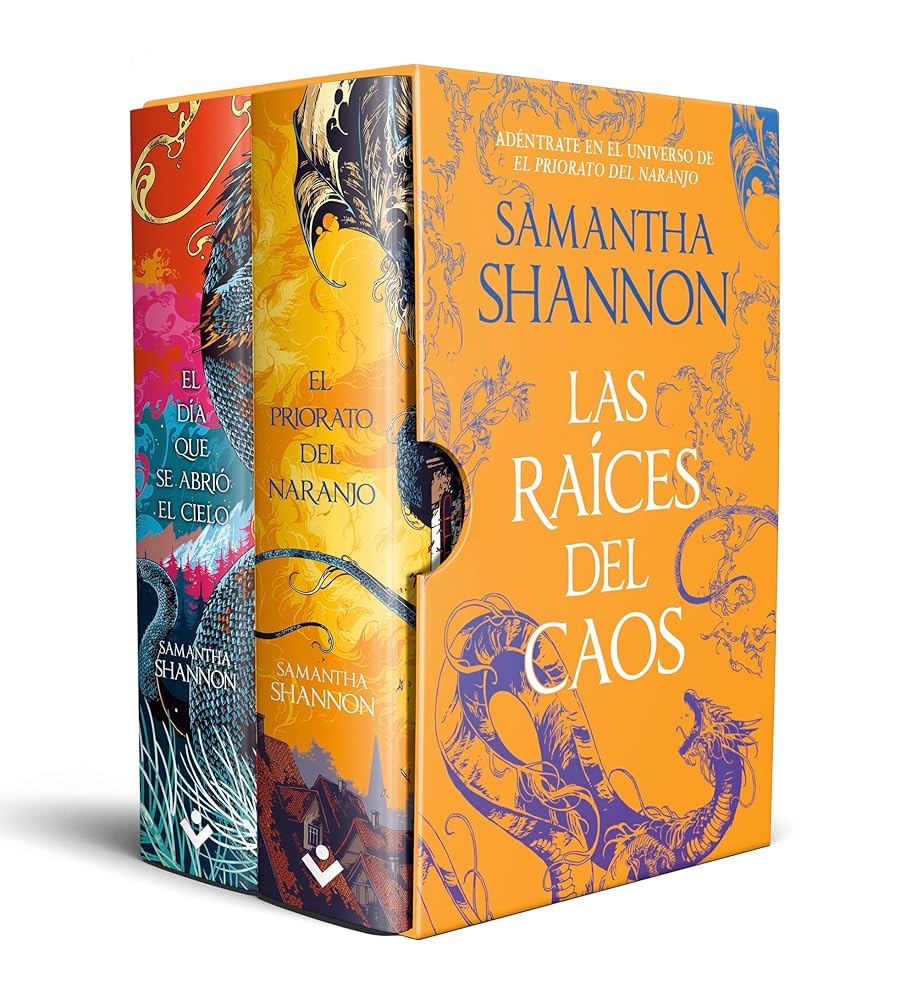 Las raíces del caos (estuche con: El día que se abrió el cielo | El priorato del naranjo) (Best Seller | Ficción) cover image