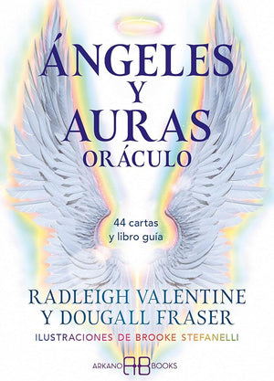 Ángeles y Auras oráculo: 44 cartas y libro guía.