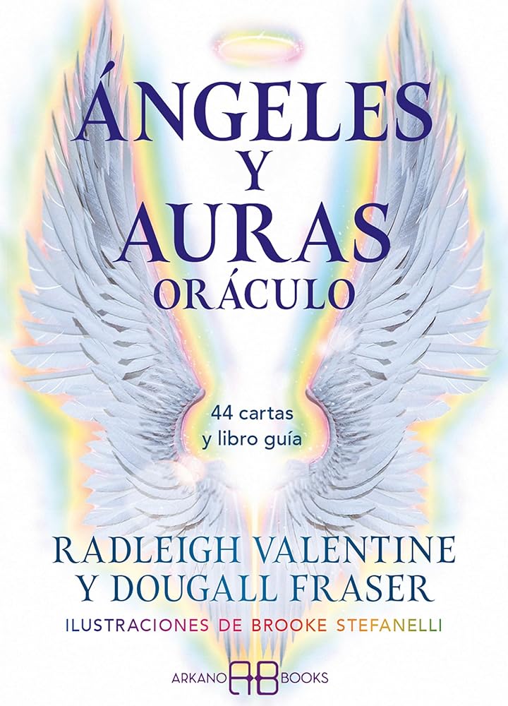 Ángeles y Auras oráculo: 44 cartas y libro guía. cover image