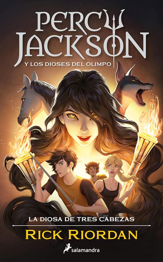 La diosa de tres cabezas (Percy Jackson y los dioses del Olimpo 7) (Colección Salamandra Middle Grade) cover image