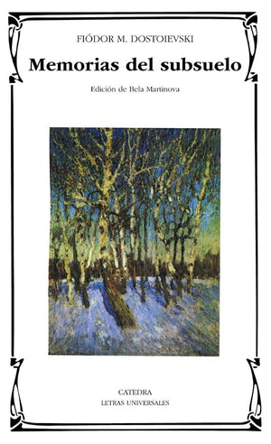 Memorias del subsuelo (Letras Universales)