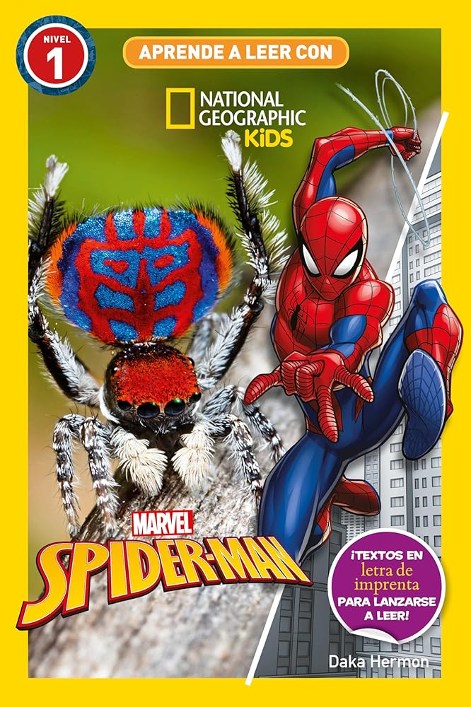 Aprende a leer con National Geographic (Nivel 1) - Spiderman (National Geographic Kids) cover image