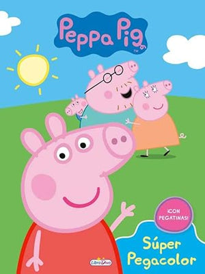 Libro super pegacolor peppa pig