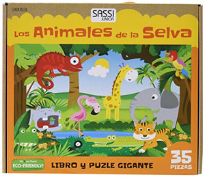 Los animales de la selva (Libro puzzle gigante)
