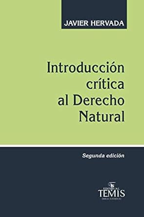 Introducción crítica al derecho natural