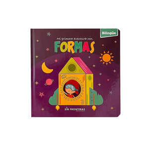 Mi primera aventura con formas. Libro infantil con hermosas ilustraciones para aprender de las formas y objetos. Colección bilingüe.