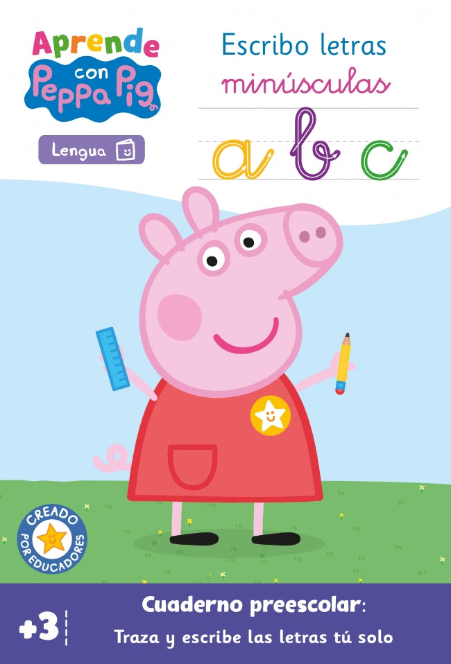 Aprende Lengua con Peppa Pig. Escribo letras minúsculas (+3 años)