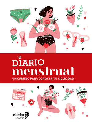 Diario menstrual tapa roja (Universos) (Spanish Edition)