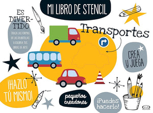 mi libro stencil. transportes / pd.