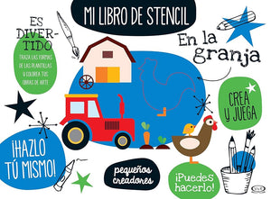 mi libro de stencil. en la granja / pd.