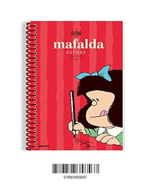 Mafalda 2022, agenda anillada roja