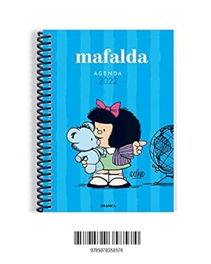 Mafalda 2022, agenda anillada azul
