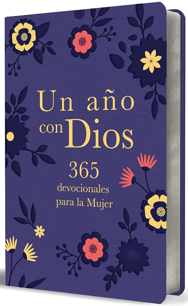 Un año con Dios: 365 devocionales para la mujer / A Year with God. Purple Leathe rsoft: 365 Devotions for Women cover image