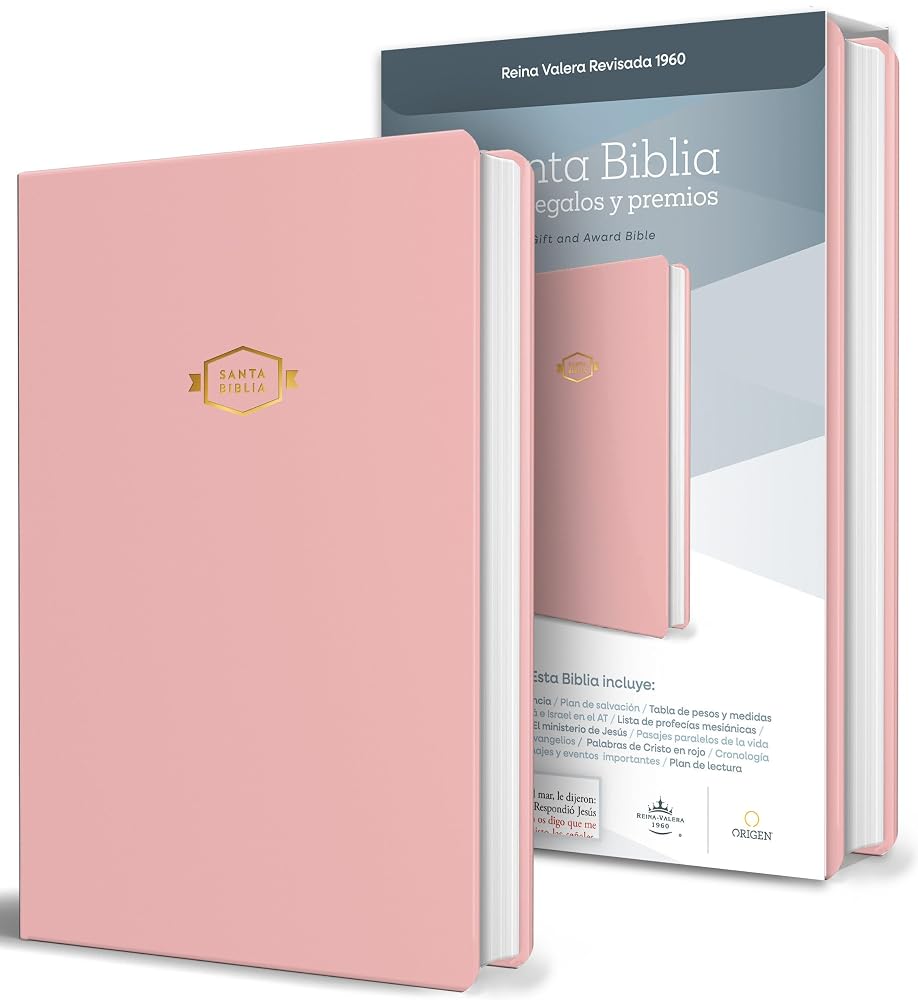 Biblia RVR 1960 para regalos y premios, rosada / Spanish Bible RVR 1960 Gift and Award Bible Pink (Spanish Edition) cover image