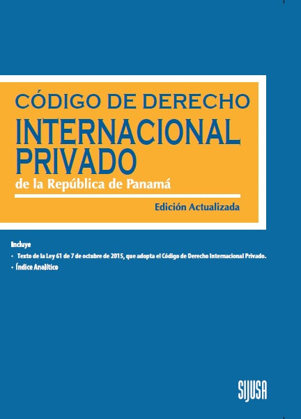 Código de Derecho Internacional Privado de la República de Panamá
