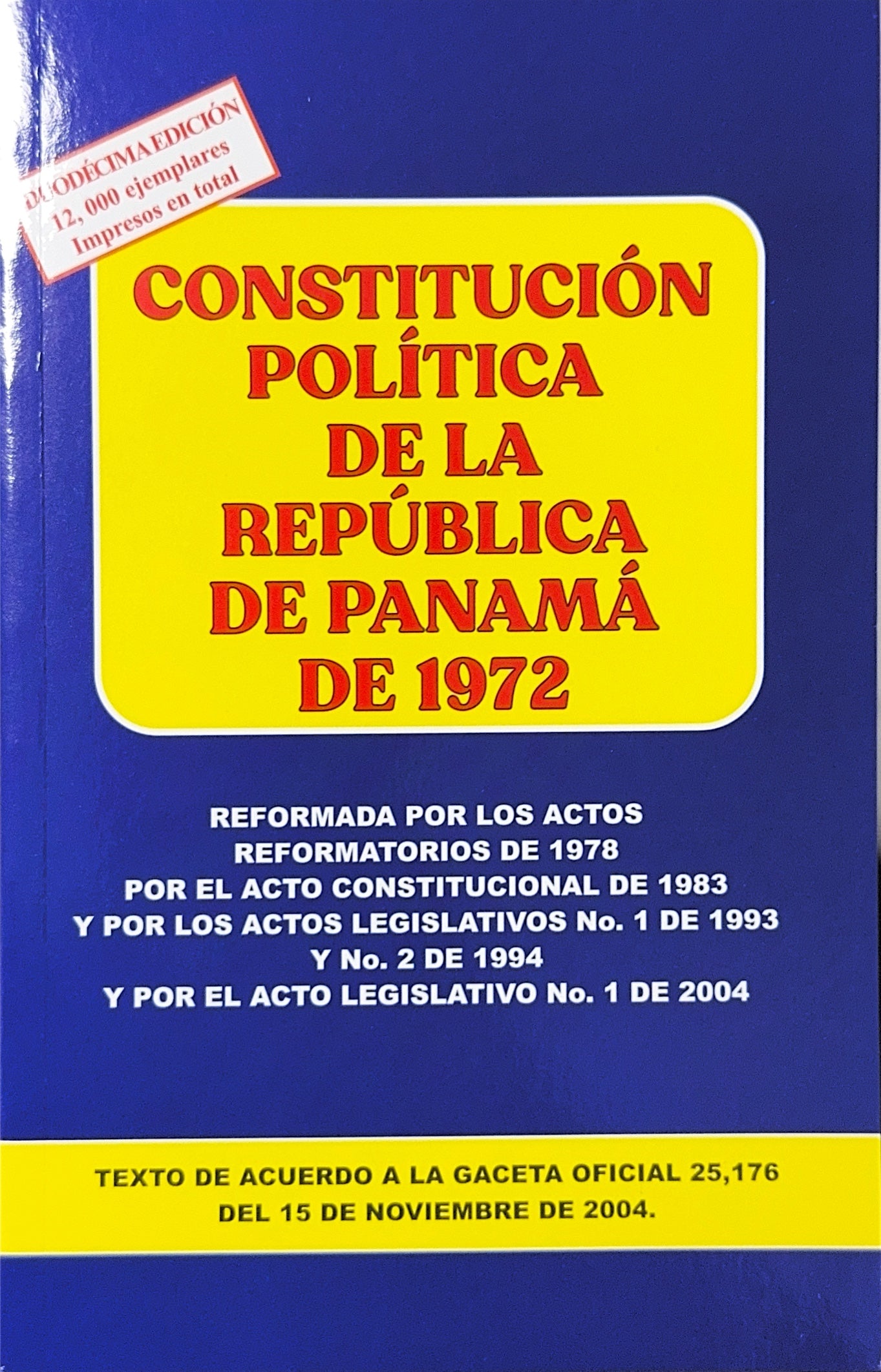 Constitución política de la república de Panamá de 1972