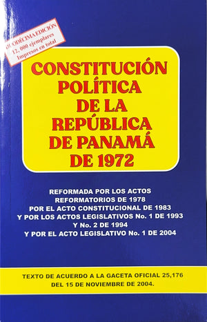 Constitución política de la república de Panamá de 1972