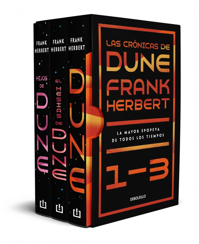 DUNE (estuche con: Dune | El mesías de Dune | Hijos de Dune)